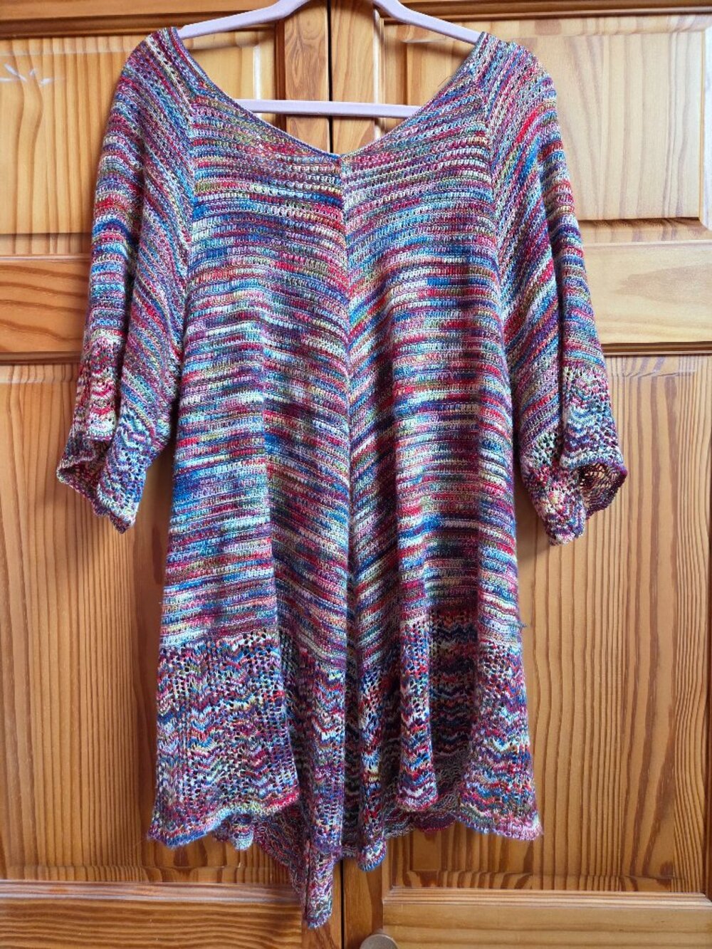 Plus Sized Multi-Color Fall Soft Sweater